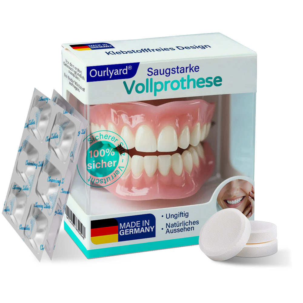 ✅ Hergestellt & Versand aus Deutschland | Ourlyard® Vollprothese mit Saugpassform 🍇
