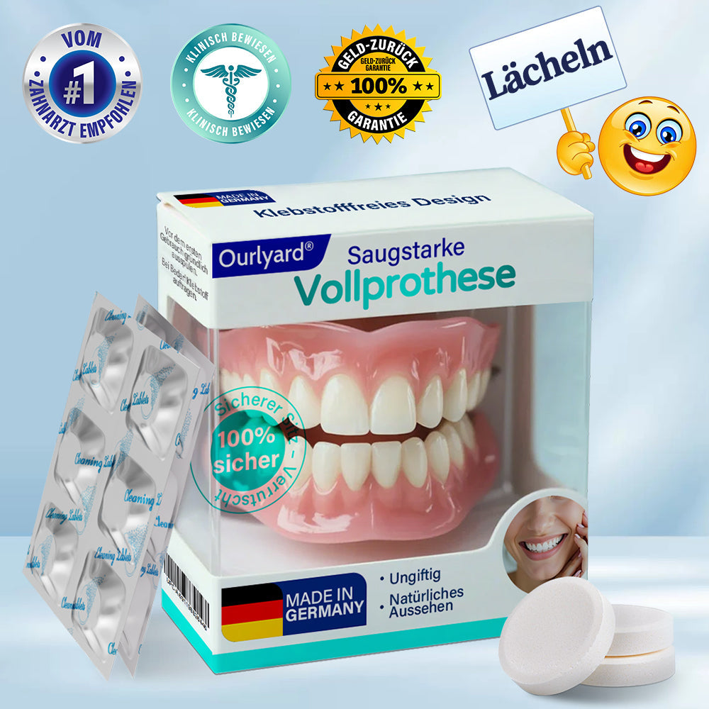 ✅ Hergestellt & Versand aus Deutschland | Ourlyard® Vollprothese mit Saugpassform 🍇