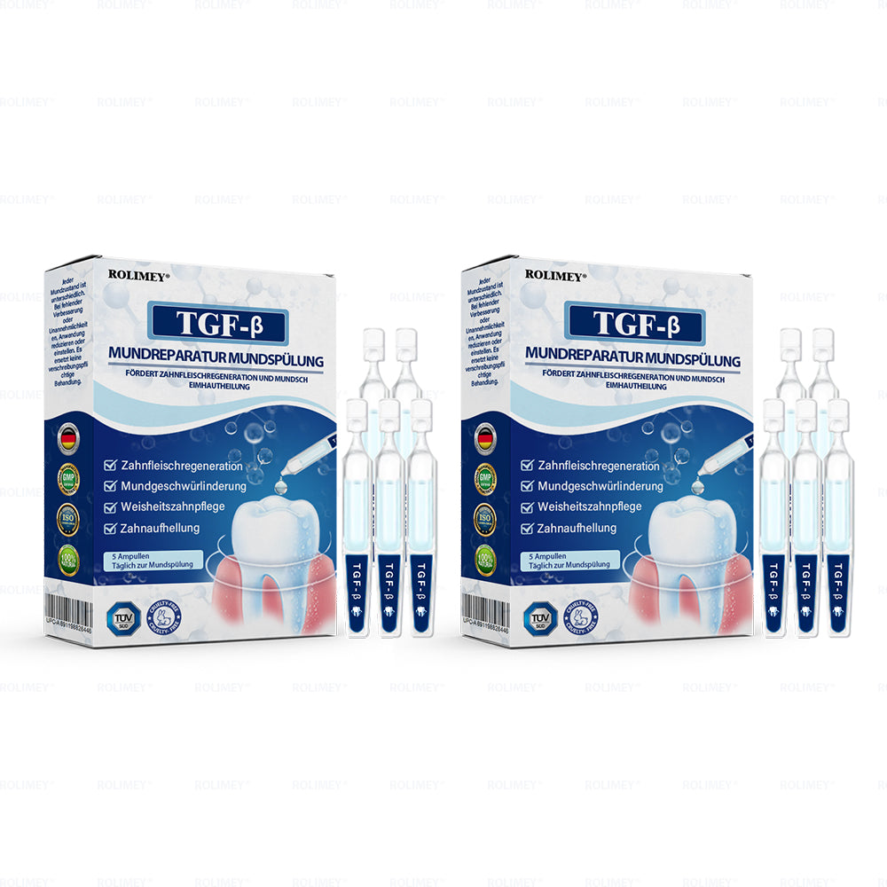 ✅ Hergestellt und versendet aus Deutschland | Rolimey® Transforming Growth Factor-β (TGF-β) Mundspülung zur oralen Reparatur❤️❤️