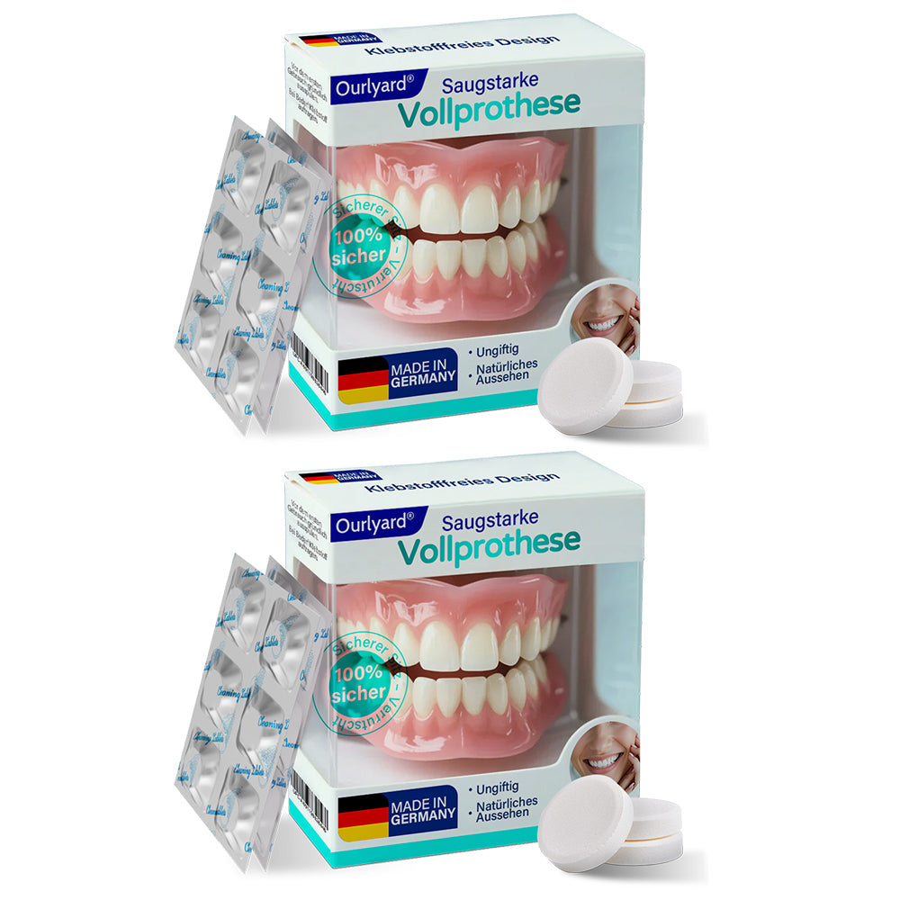 ✅ Hergestellt & Versand aus Deutschland | Ourlyard® Vollprothese mit Saugpassform 🍇